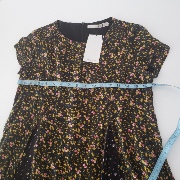 NWT Zara Trafaluc Black Floral Romper size M - Picture 8 of 8